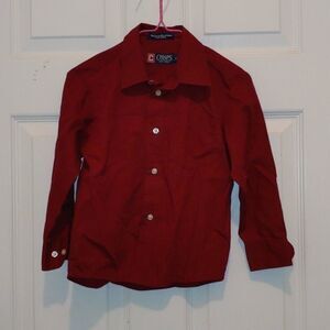 Chaps burgundy dress shirt Sz. 5NWOT